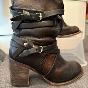 Stylish Black Leather Ankle Boots